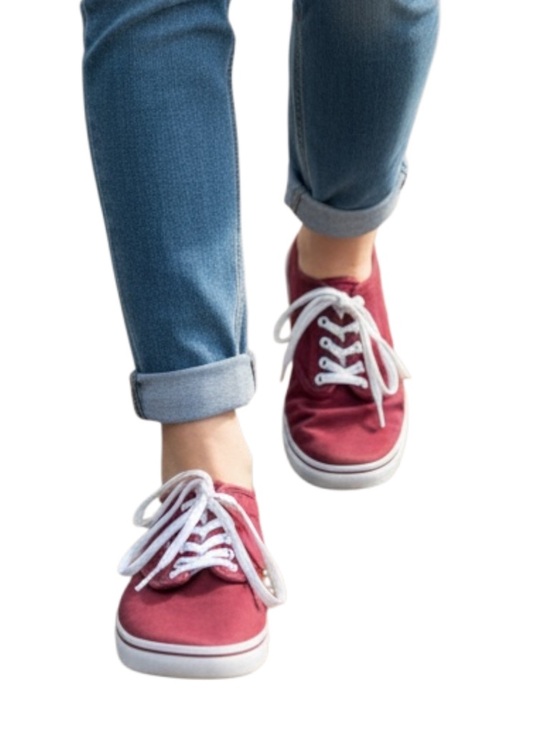 Vans Shoes - Vans Women's Burgundy Canvas Low-Top Sneakers